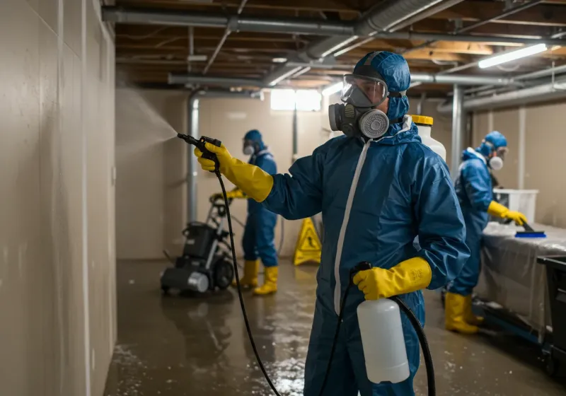 Basement Sanitization and Antimicrobial Treatment process in Bude, MS